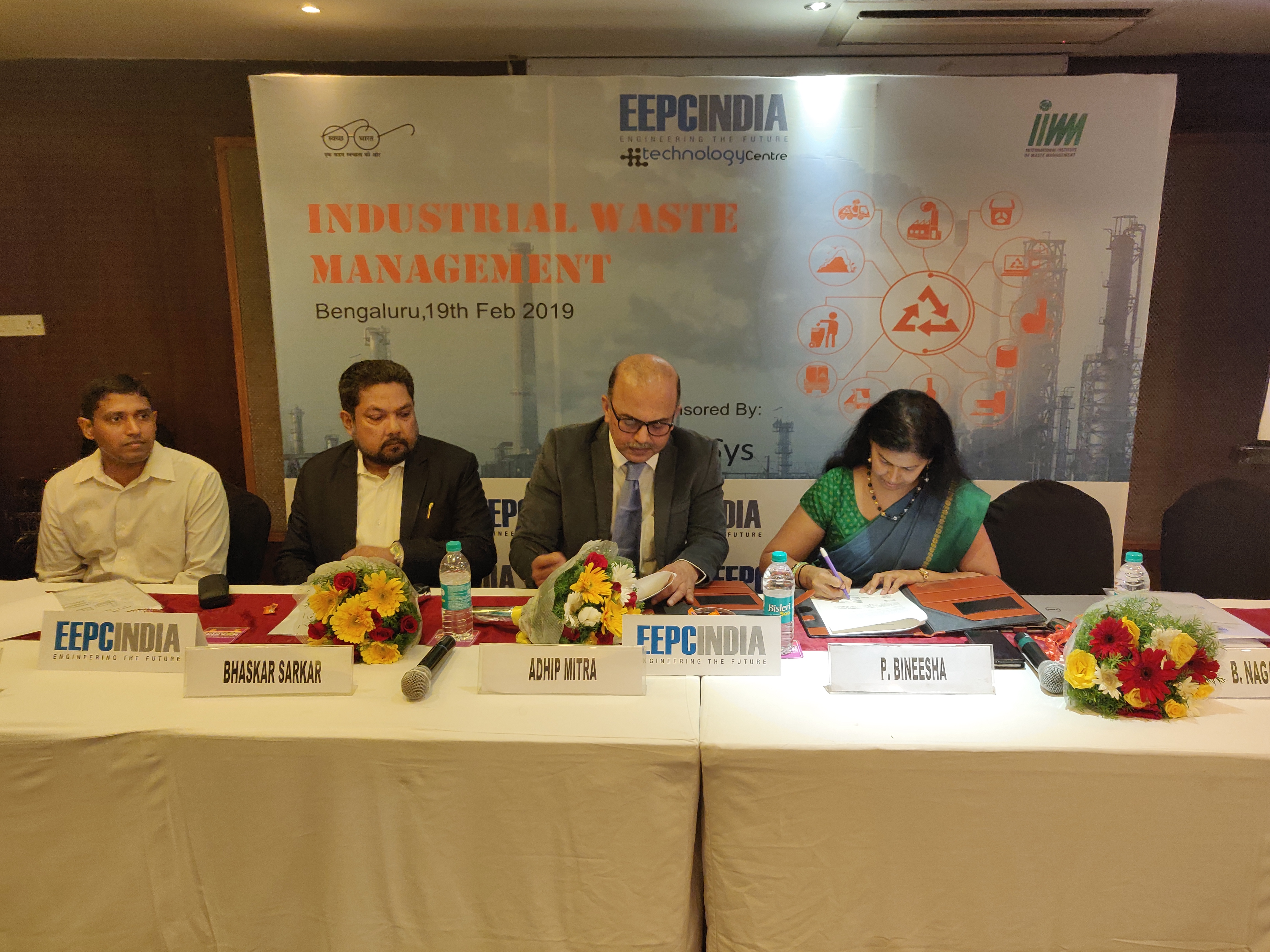 MOU Signing between EEPC INDIA and International Institute of Waste Management.